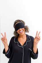 Load image into Gallery viewer, The Late Nighter Sleep Mask - Black
