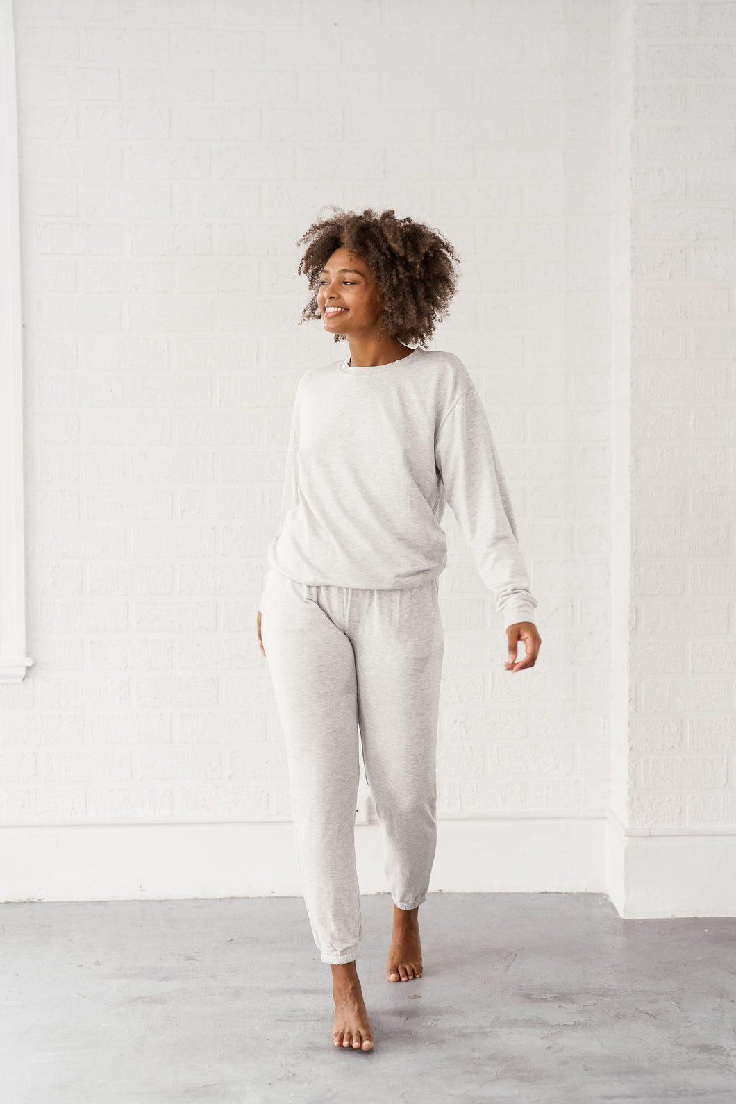 Preston Pants - Heather Cream